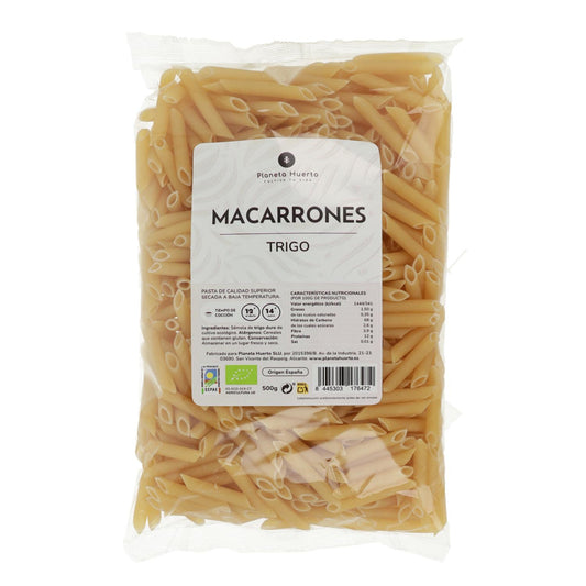 Macarrones de trigo ECO Planeta Huerto 500 g