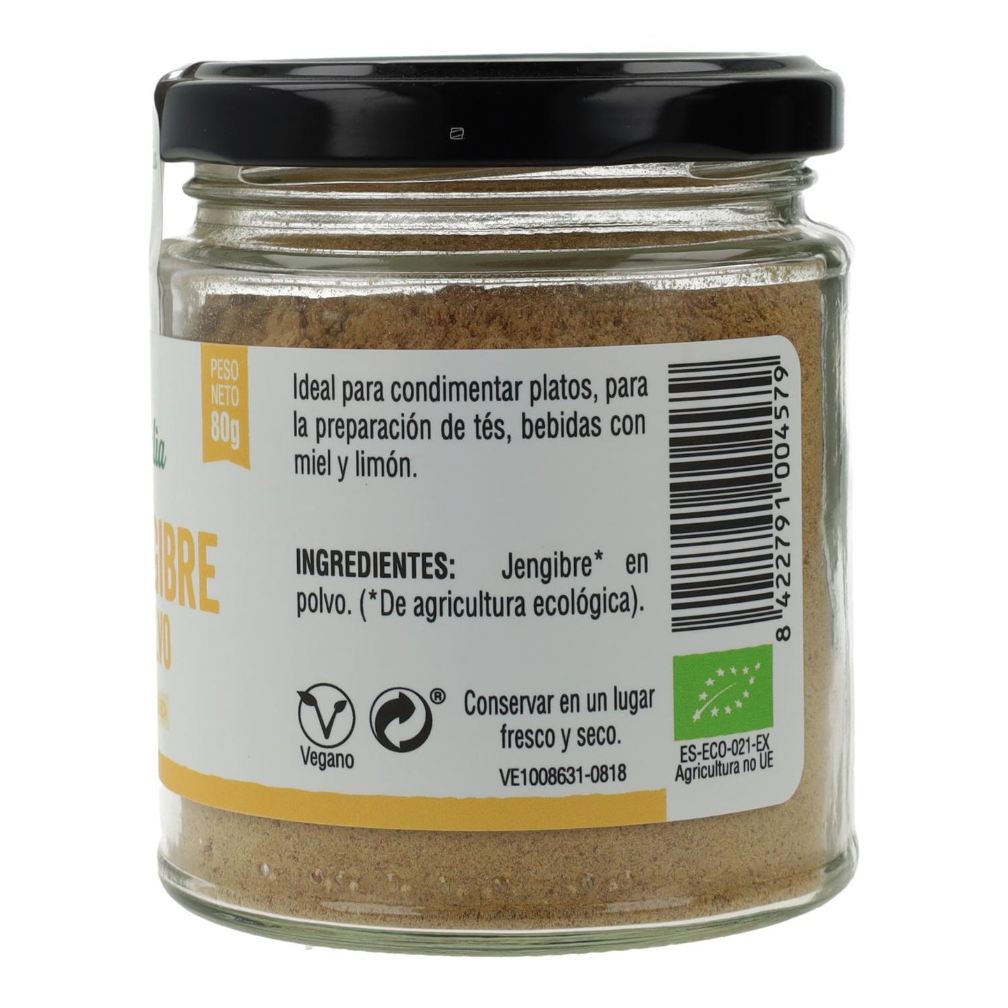 Jengibre en polvo Bio Vegetalia 80 g