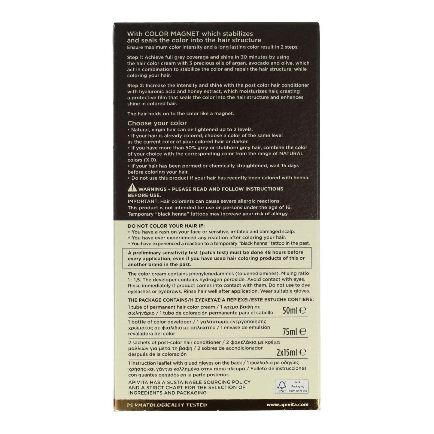 Tinte My Color Elixir N8.38 Apivita