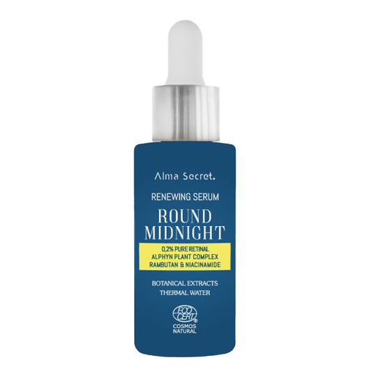 Sérum round midnight con retinal puro al  0,2% & niacinamida, Alma secret, 30 ml