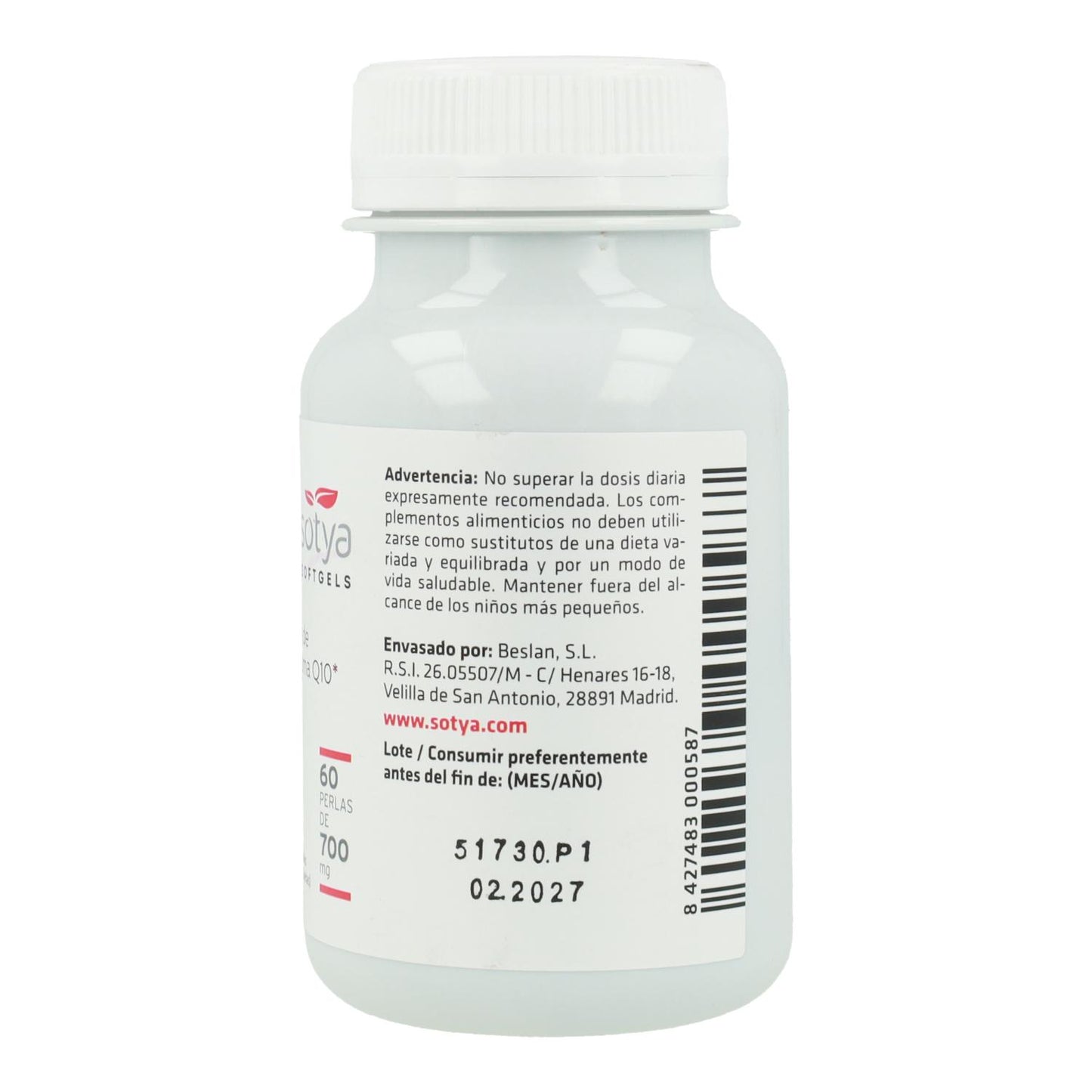 Coenzima Q10 Sotya, 60 perlas