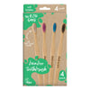 Pack 4x cepillo de dientes adulto suave The Eco Gang