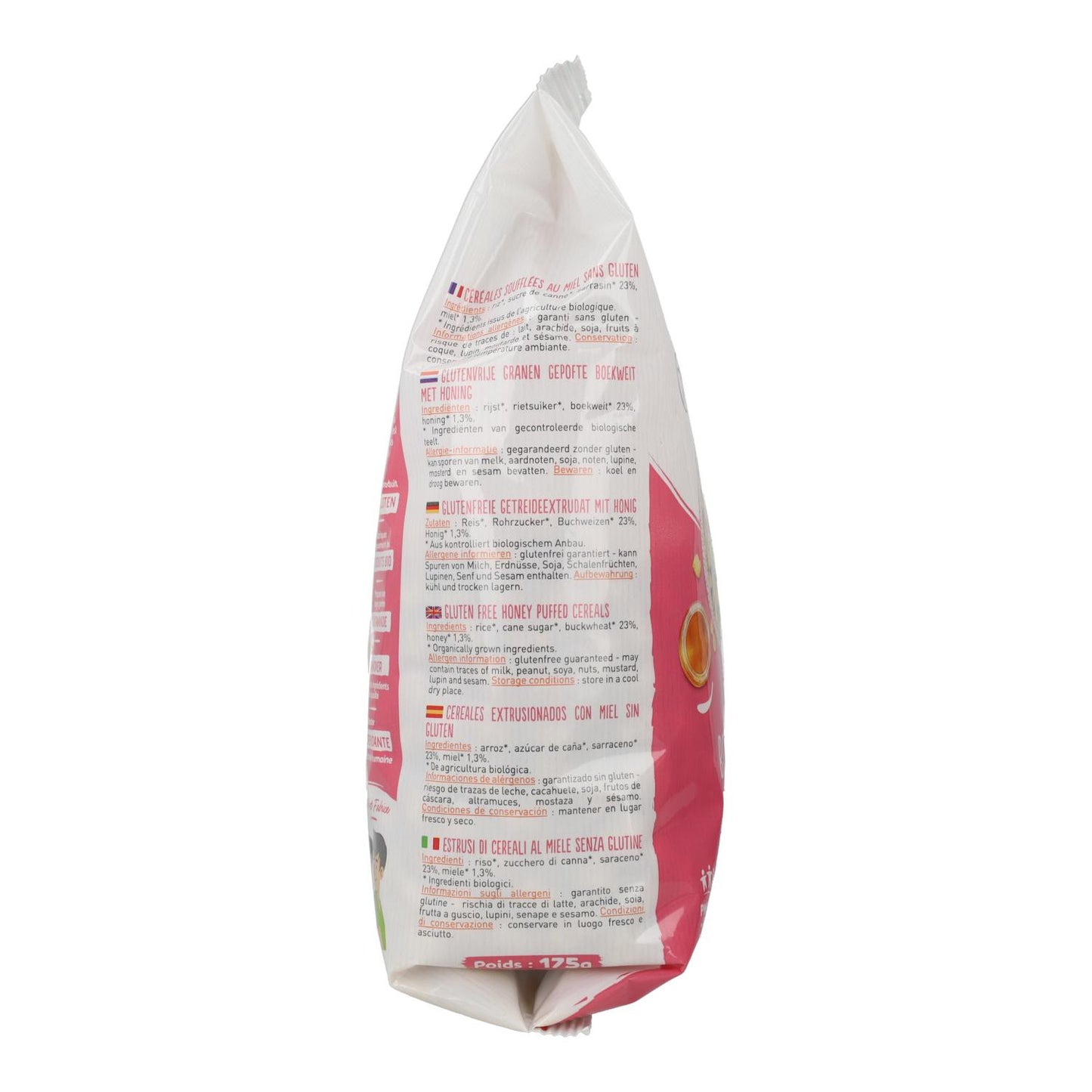 Bolitas de Trigo Sarraceno con Miel sin Gluten Bio Nature&cie 175 gramos