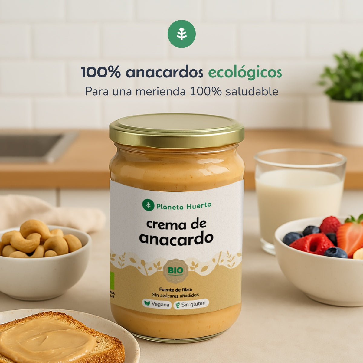 Crema de Anacardo ECO Planeta Huerto 350 g