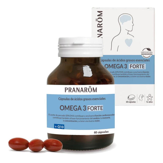Cápsulas omega 3 forte, Pranarôm 60 cápsulas