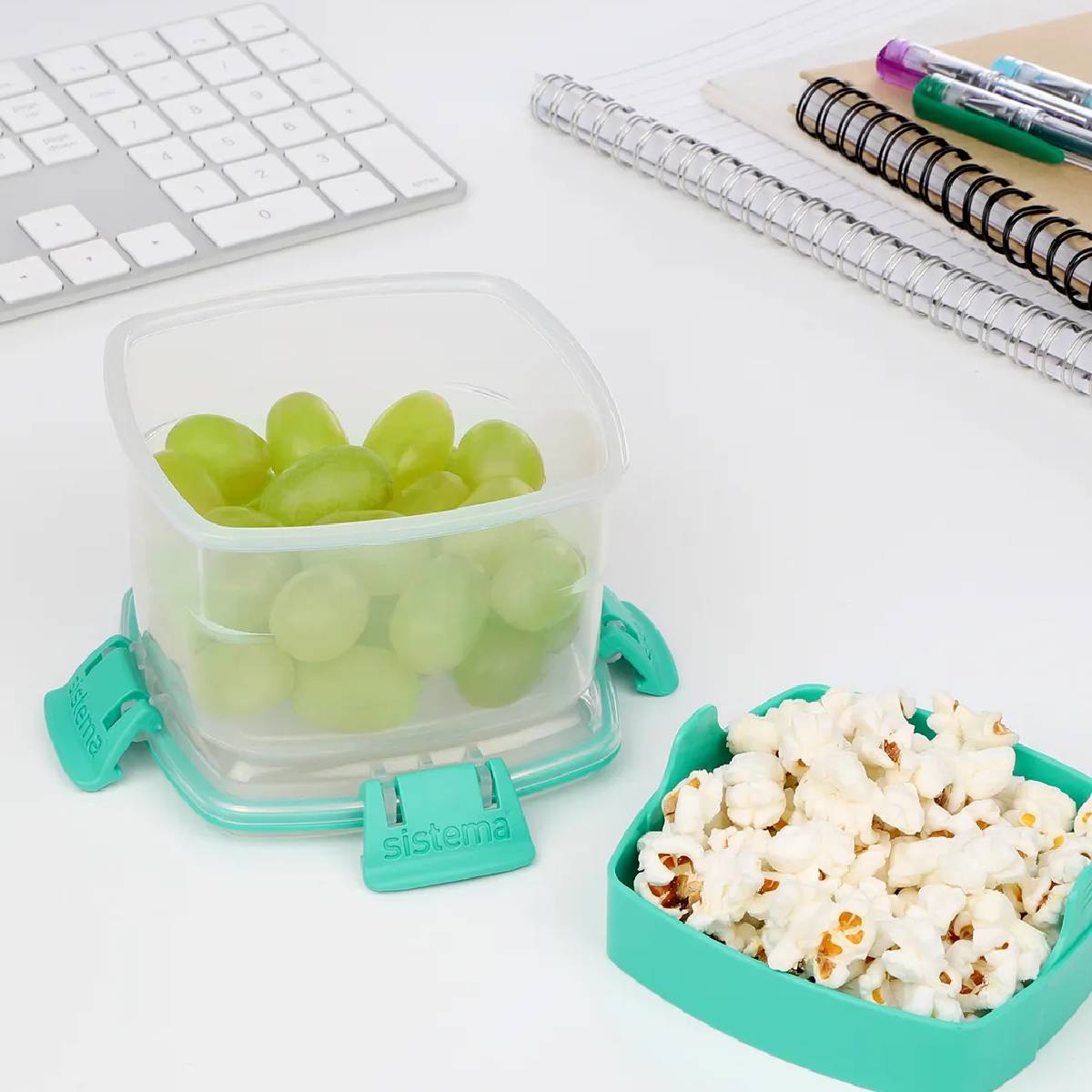 Recipiente Hermético snacks cuadrado Sistema Snacks To Go 400 ml