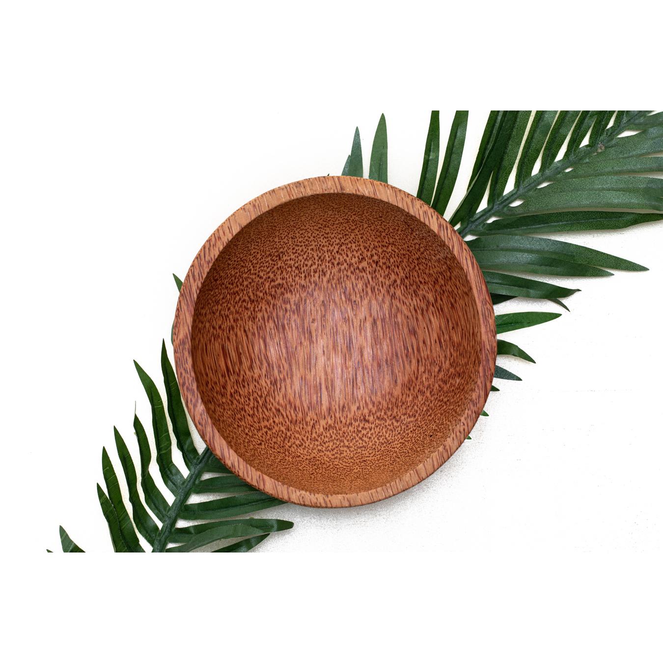 Plato de madera de coco redondo 18 cm