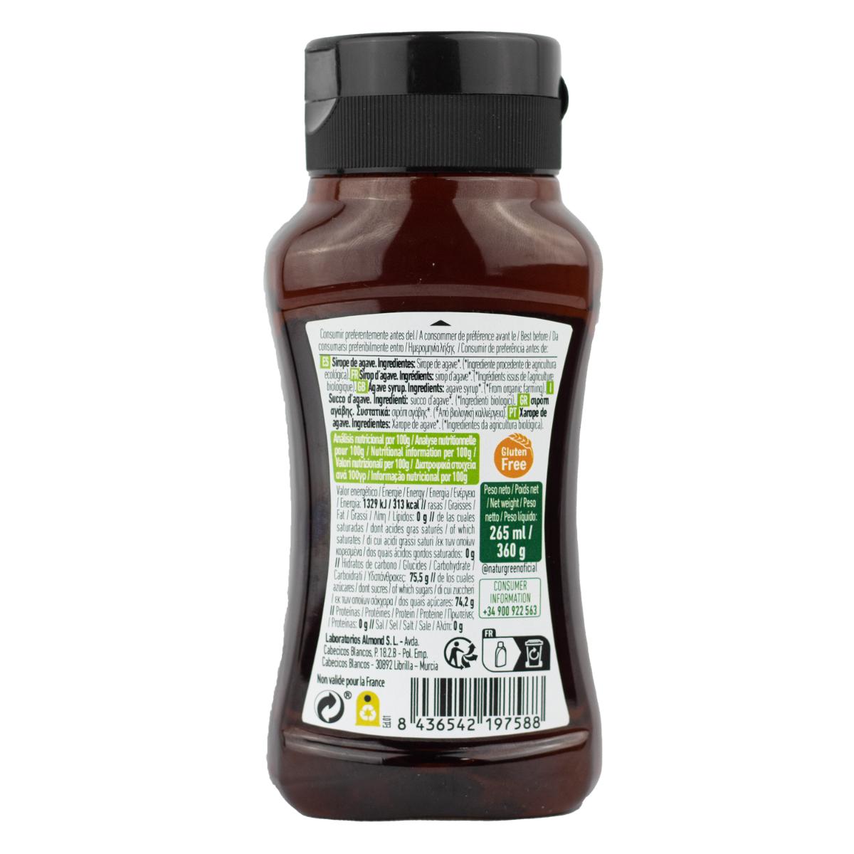 Sirope de Ágave Dark Naturgreen 258 ml / 350 g