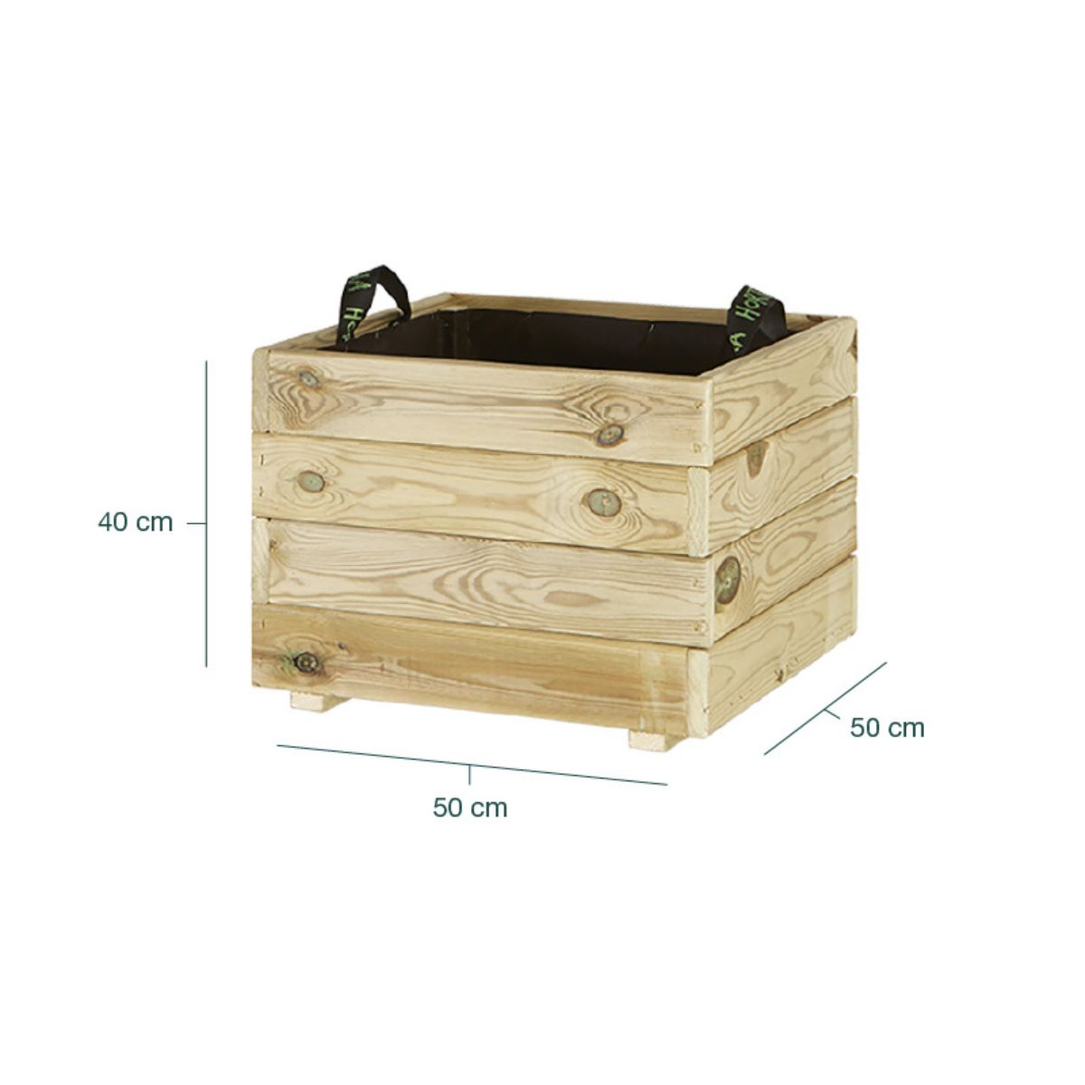Jardinera de madera Pun Hortalia