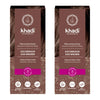 Pack 2x Tinte natural castaño ceniza, Khadi, 100 g