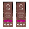 Pack 2x Tinte natural castaño ceniza, Khadi, 100 g