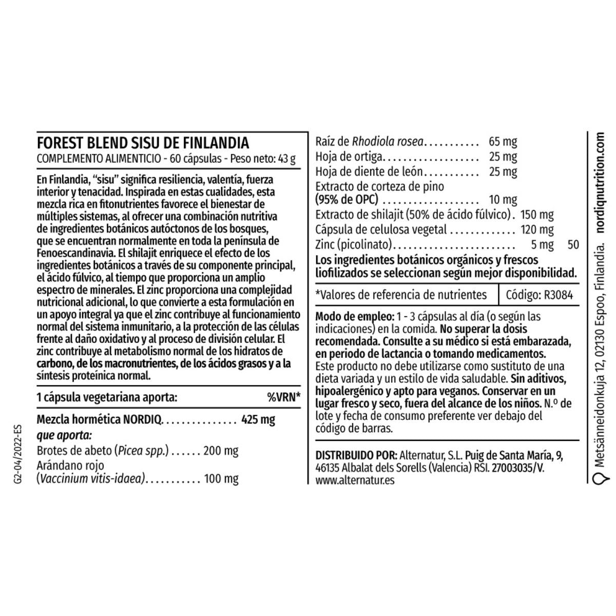 Forest Blend 60 Cápsulas