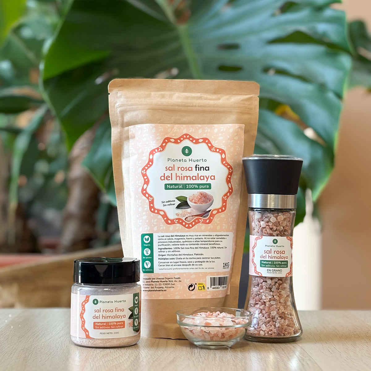 Molinillo sal rosa ECO Planeta Huerto 200g