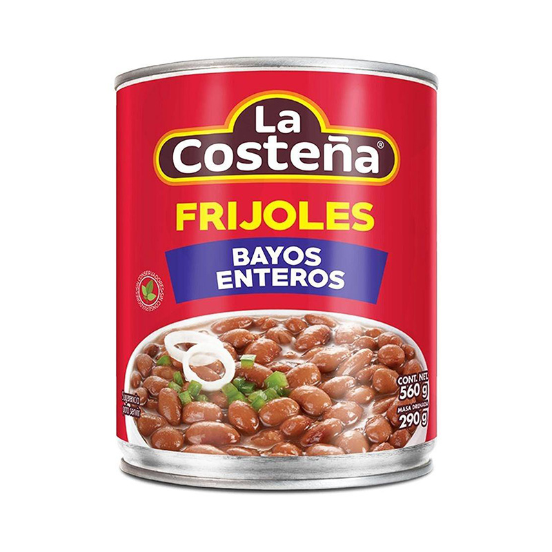 Frijoles bayos enteros La costeña 560g