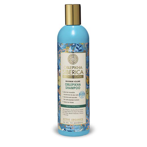 Champú para todo tipo de cabello Máximo volumen Oblepikha 400 ml