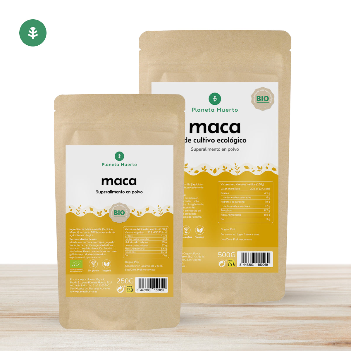Maca en polvo ECO Planeta Huerto 500 g