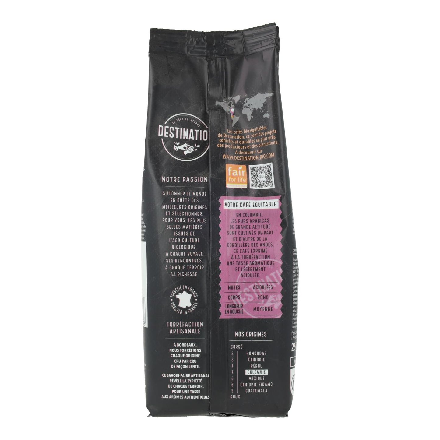 Café molido Colombia Kachalus BIO Destination 250 g