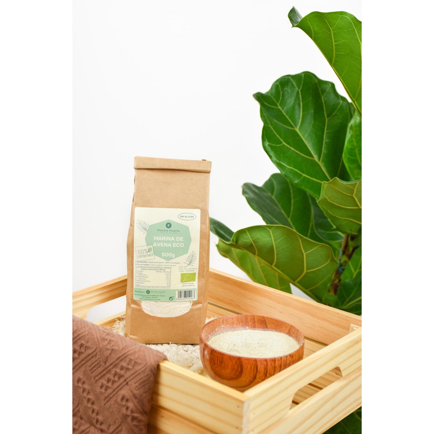 Harina de Avena Sin Gluten ECO Planeta Huerto  1 kg