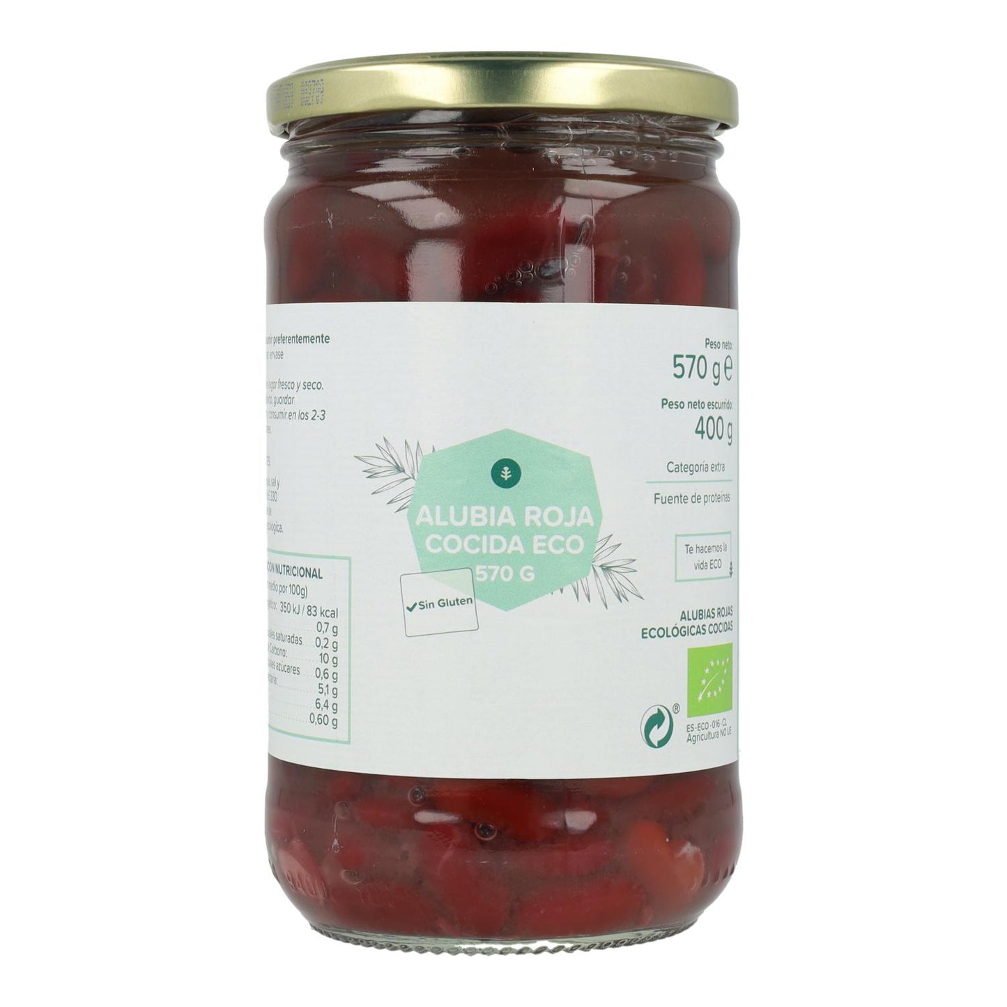 Alubia Cocida Roja ECO Planeta Huerto 570 g