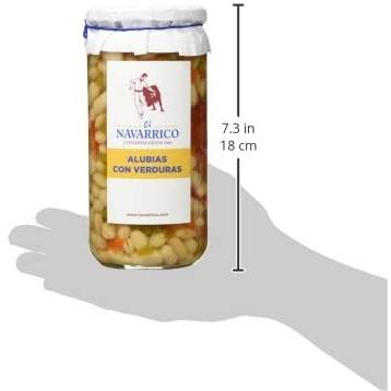 Alubias con verduras frasco El Navarrico 720 ml