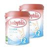 Pack 2 uds Leche continuación Primea 2 (6 a 12 meses) Ecológica Babybio 800g