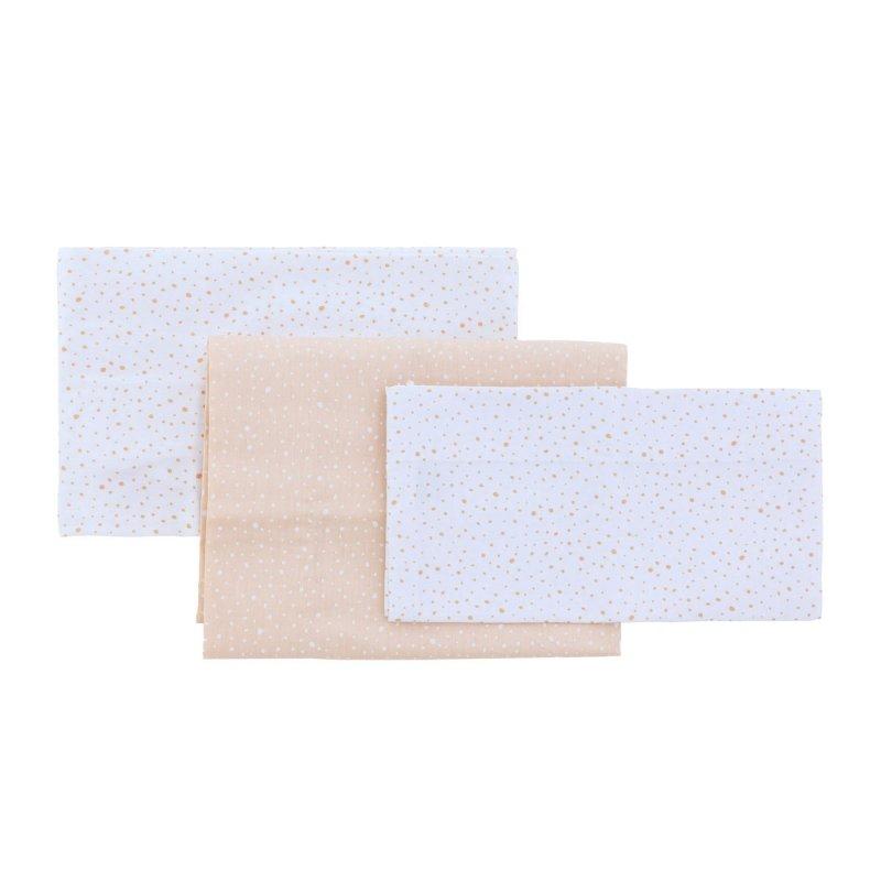 Sábana Minicuna 3 Piezas Cambrass Sky Beige