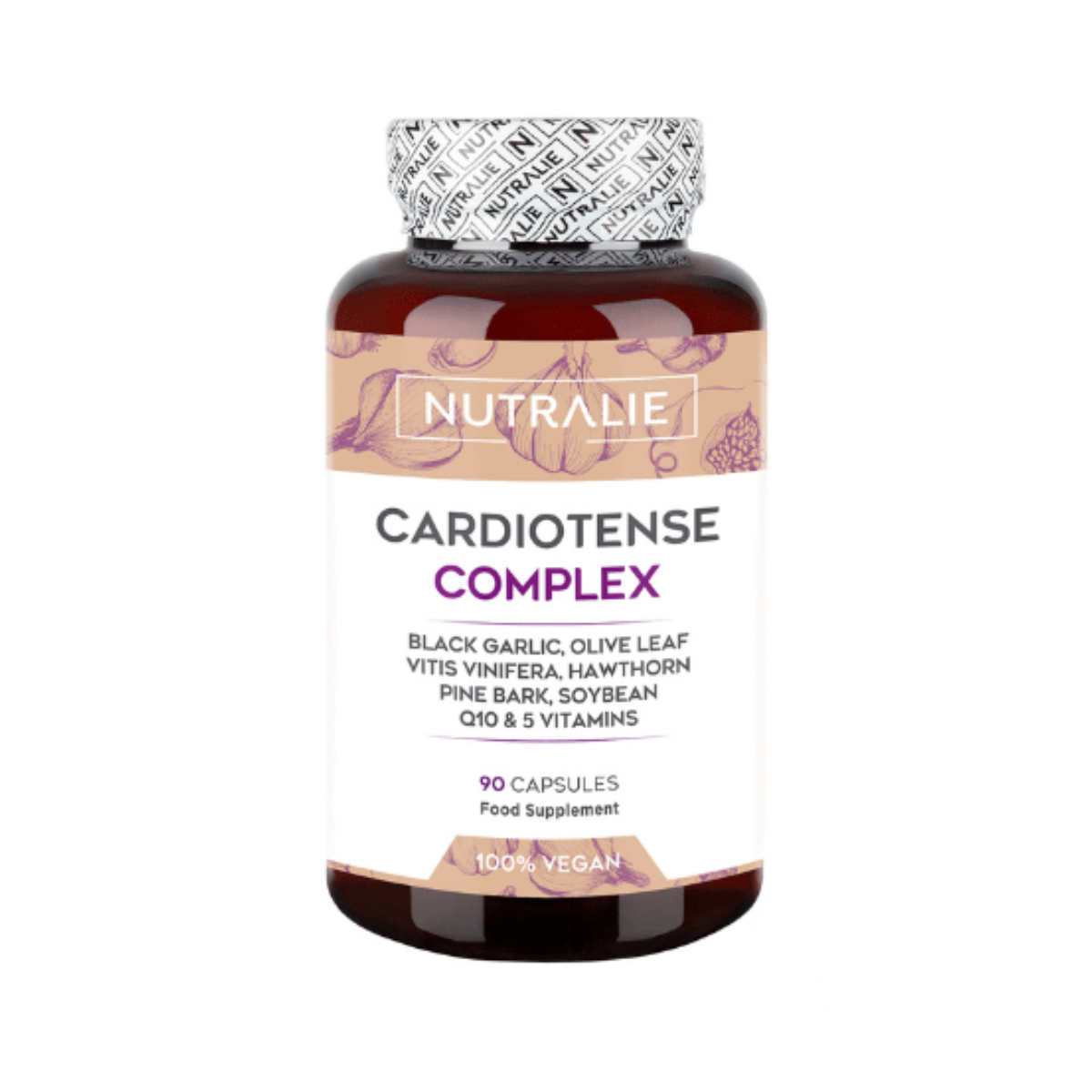 Cardiotense Complex 11250mg con Ajo Negro Nutralie 90 cápsulas