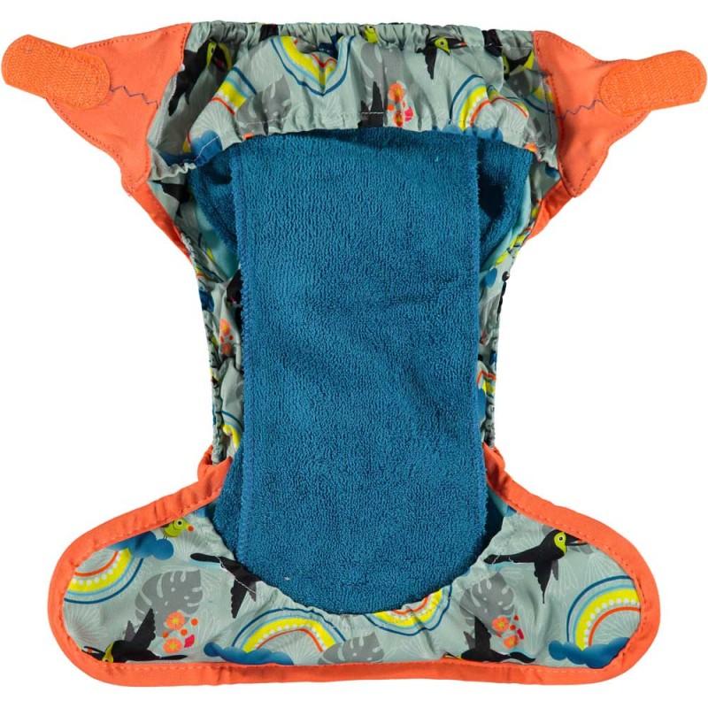 Pañal reutilizable bambú Pop-in velcro Toucan Close Parent