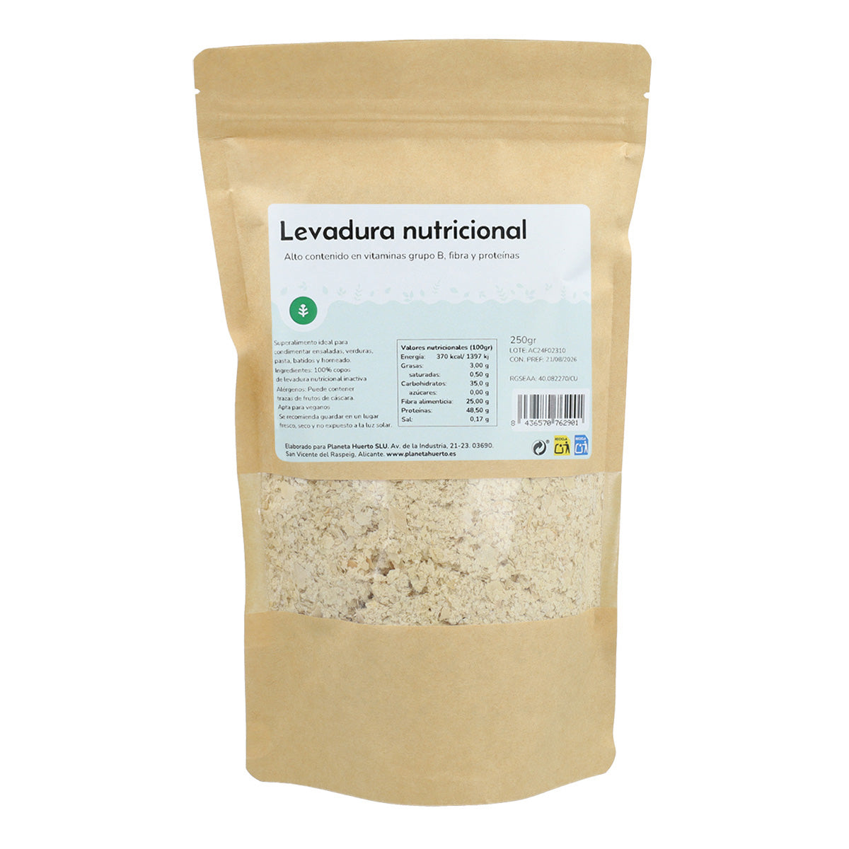 Levadura nutricional Planeta Huerto 250 g
