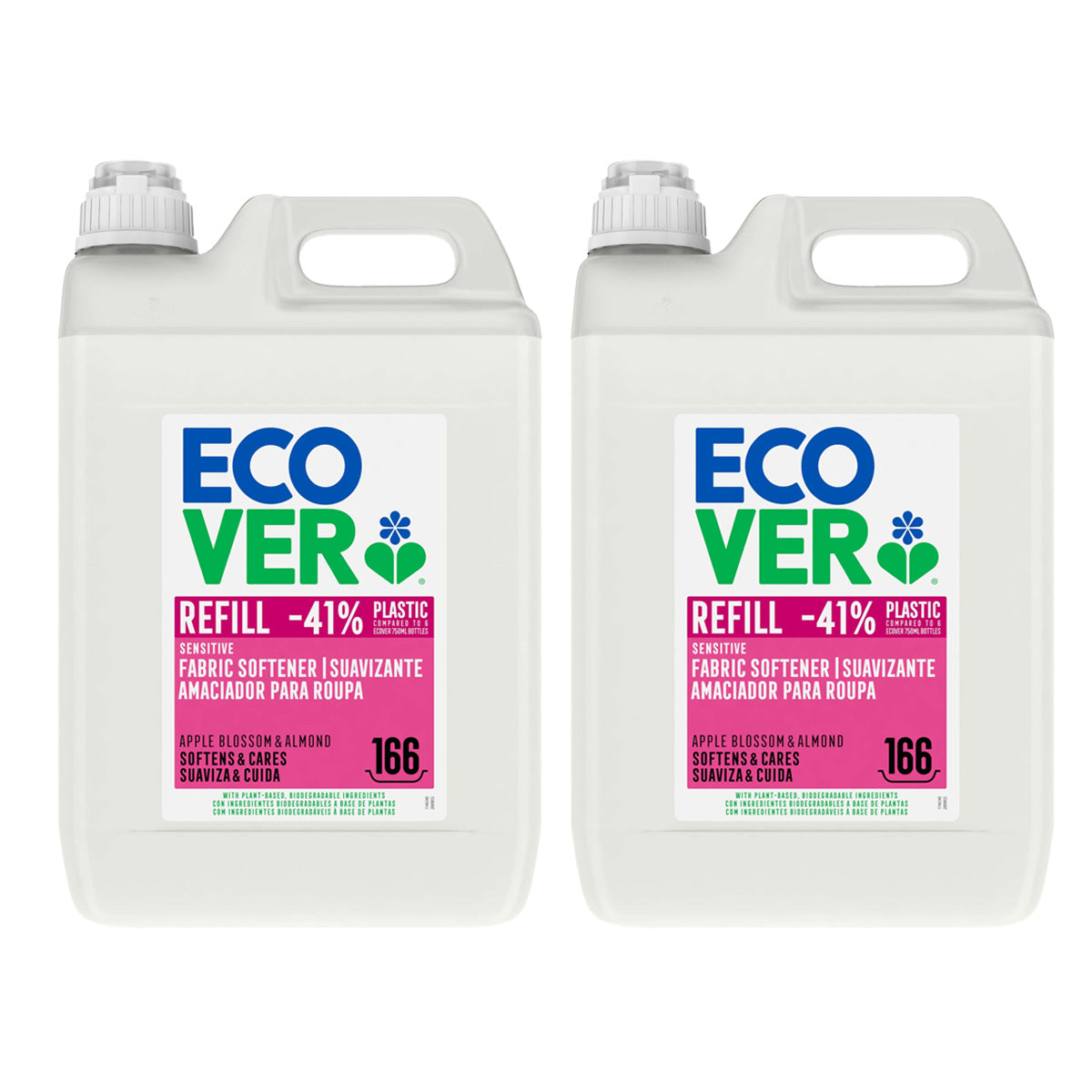 Pack 2x Suavizante Flor de Manzana y Almendras Ecover 5 L
