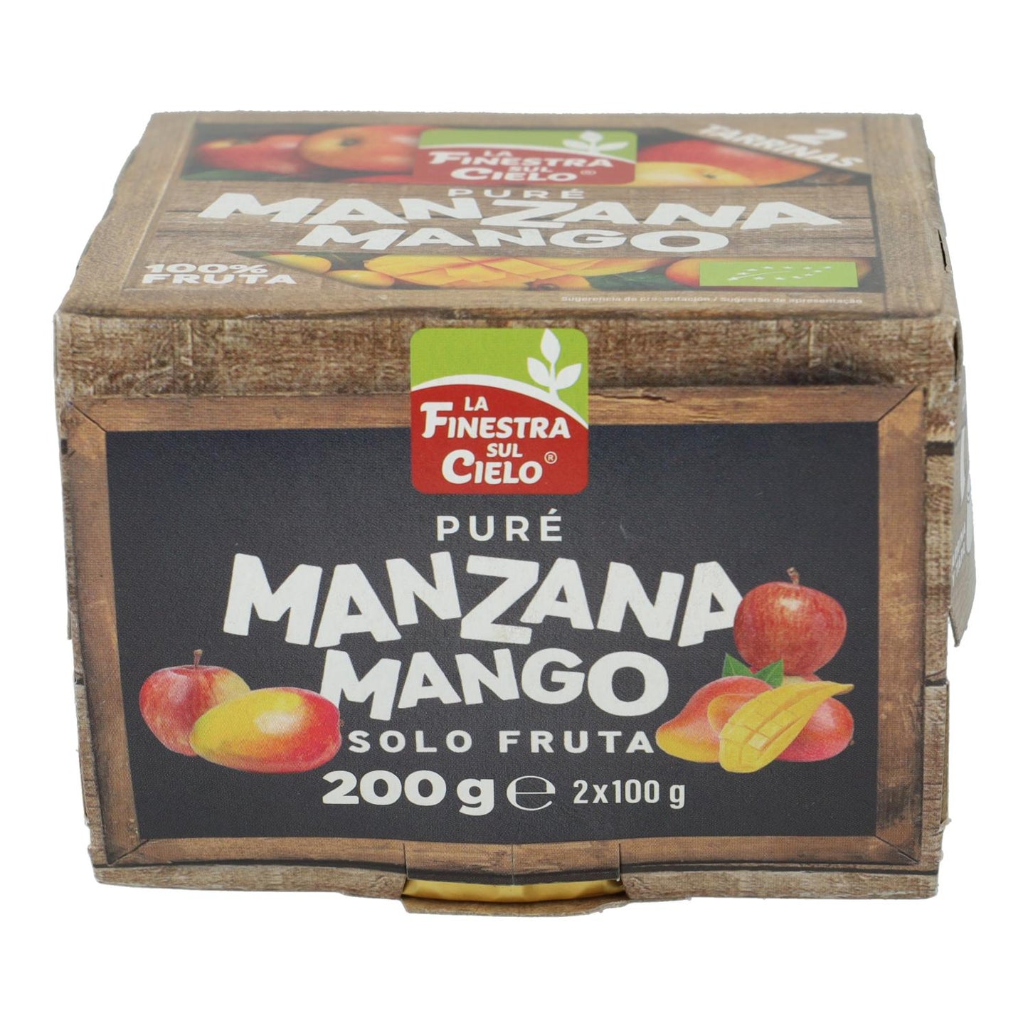 Puré de Manzana y Mango Bio La Finestra Sul Cielo 200 gr