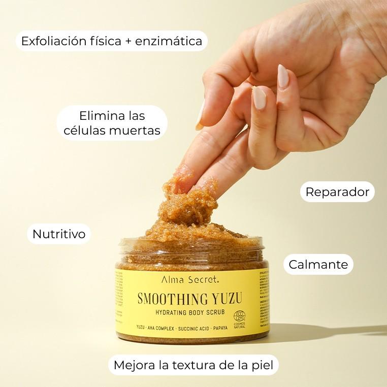 Exfoliante corporal Yuzu con aha, enzimas de papaya y ácido succínico  Alma Secret 250 ml