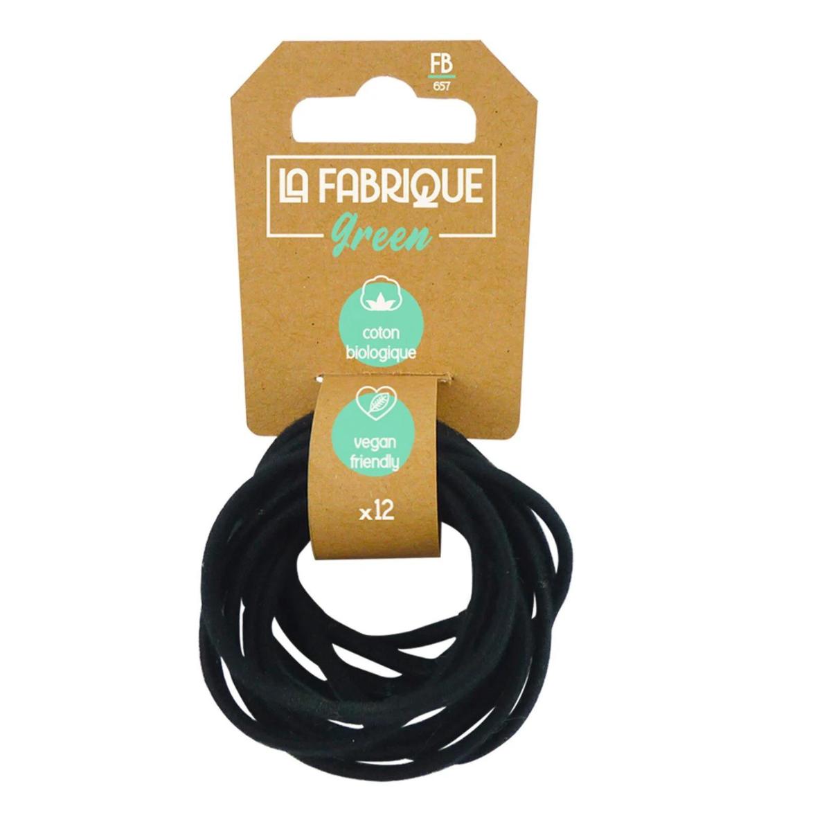 Gomas planas  de algodón bio x12 La Fabrique Green