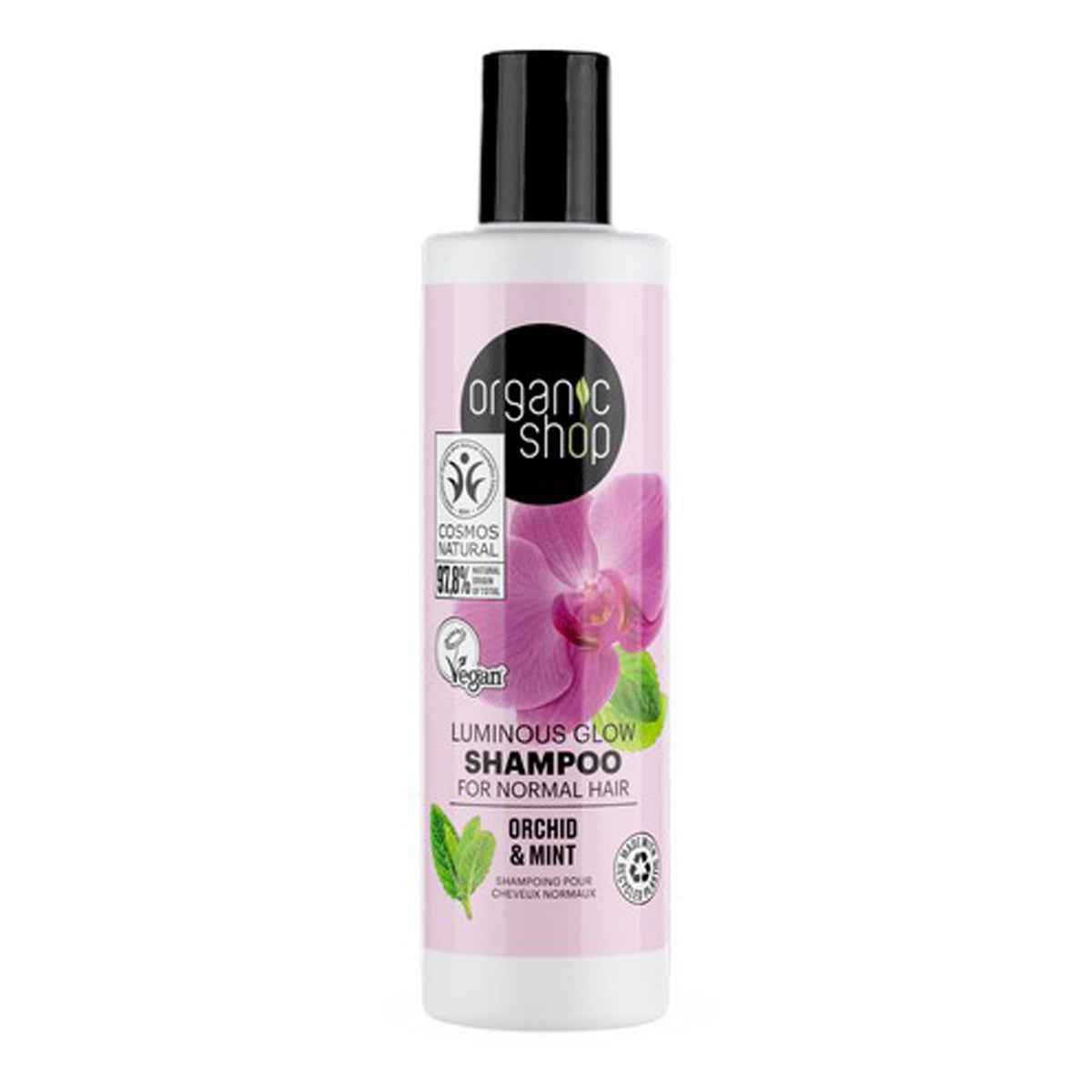 Champu orquidea y menta para cabello normal, Organic shop, 250 ml