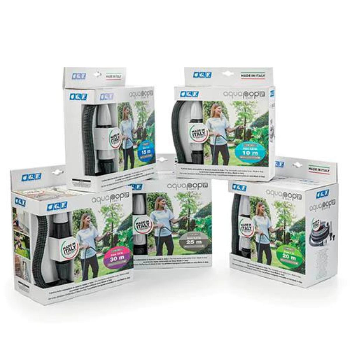 Manguera autoextensible en tela Aquapop Easy gris GF 15 m