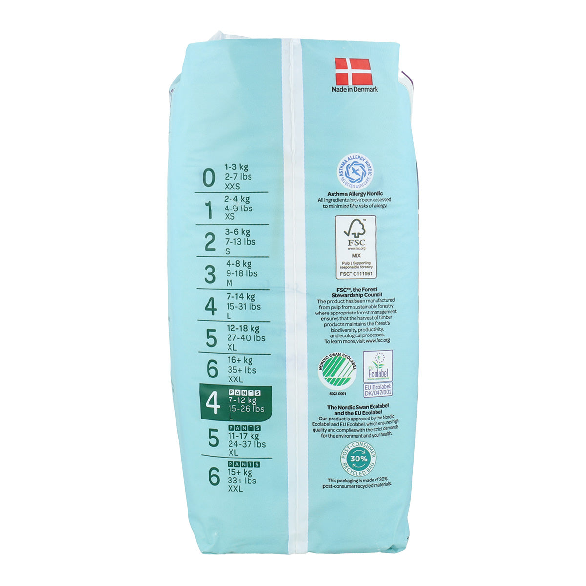 Pack ahorro Pañal Pants T4 (7-12Kg) Bambo 80 uds