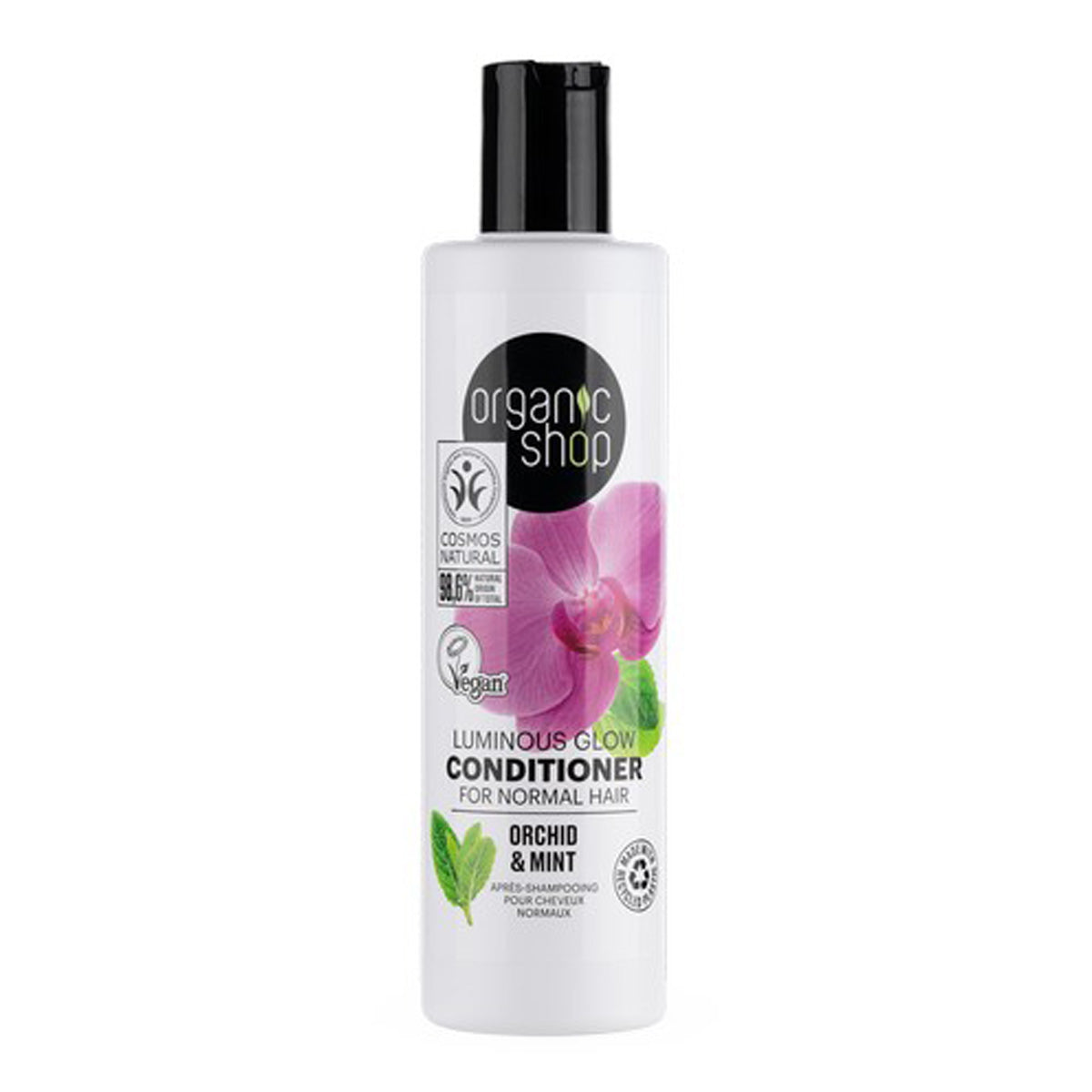 Acondicionador orquidea y menta para cabello normal, Organic Shop, 250 ml
