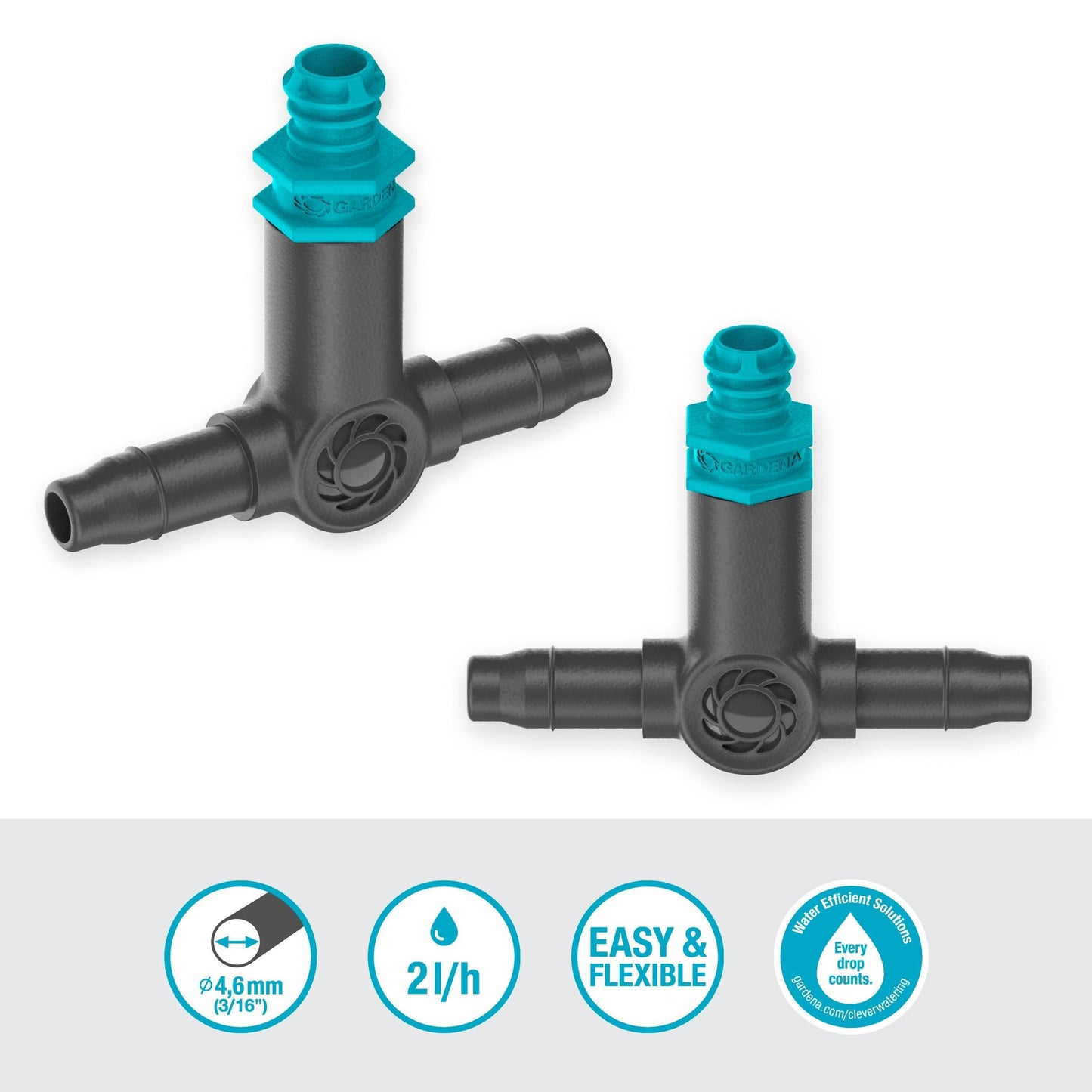 Gotero de bola interlineal 2 l/h Microdripsystem Gardena 10 unidades