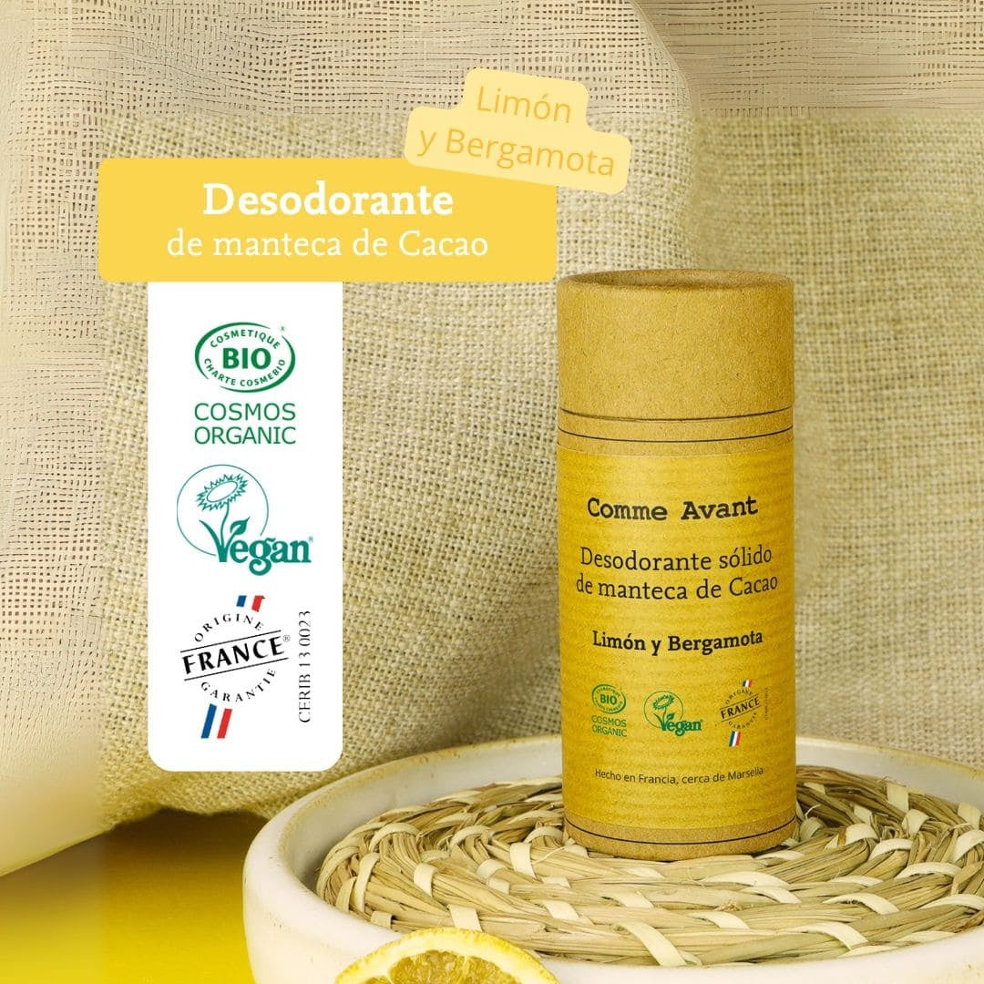 Desodorante sólido limón y bergamota Comme Avant 60 g