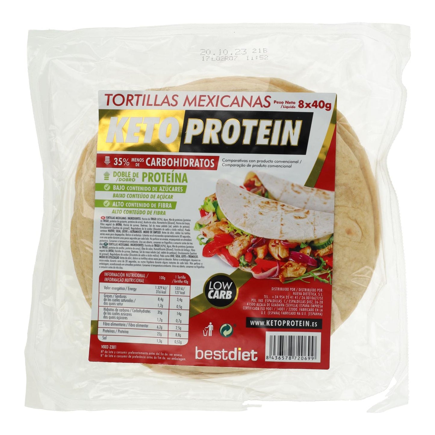 Tortilla Mexicana Keto Protein 320g
