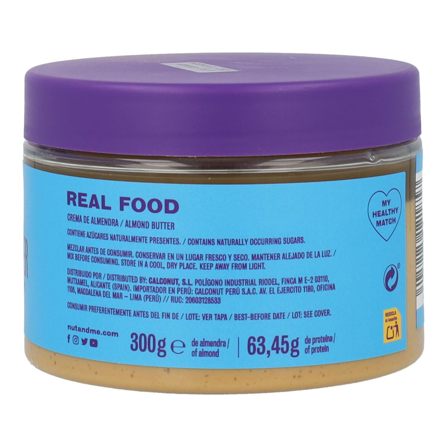 Crema de Almendra Nut&me 300 g