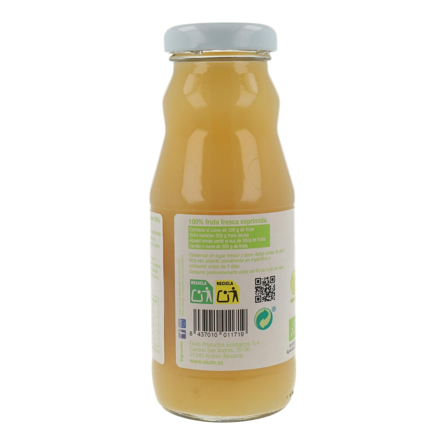 Zumo de Kiwi y Manzana Bio 100% exprimido ékolo