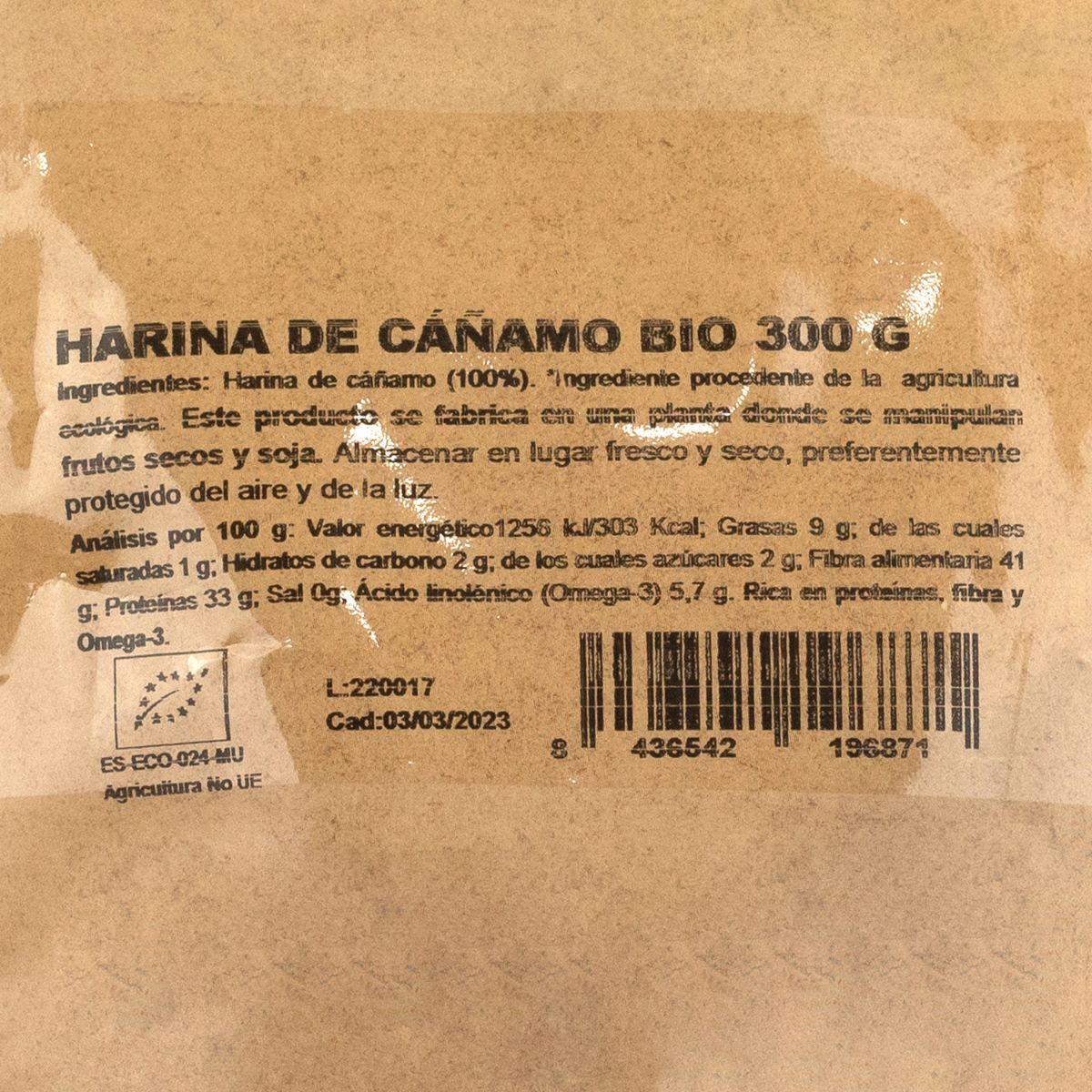 Harina de Cáñamo NaturGreen 300 g