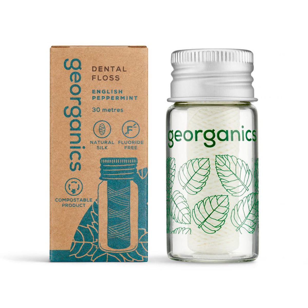 Hilo Dental de Seda - Menta, Georganics