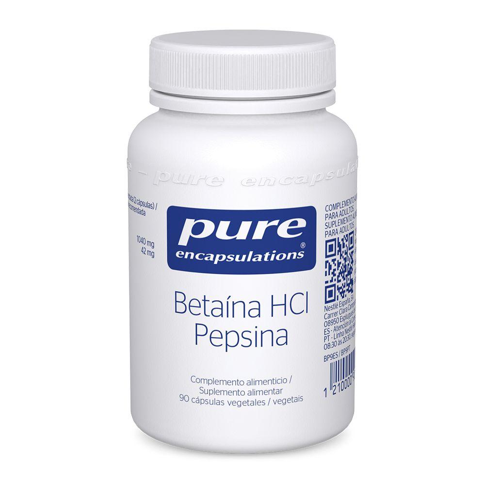 Betaina HCl, Pure Encapsulations , 90 cápsulas