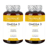 Pack 2x Nutralie Omega 3 Complex 2000mg + Vit E y D3 DHA EPA 60 softgels