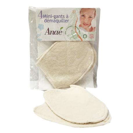 Mini Guantes Desmaquillantes Naturabio, 4uds