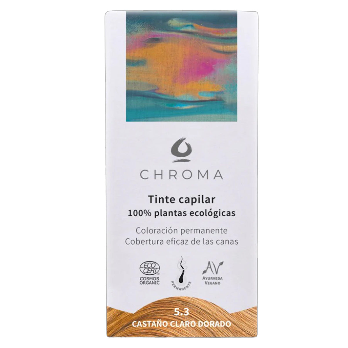 Tinte Chroma BIO Castaño Claro Dorado 5.3 100 g