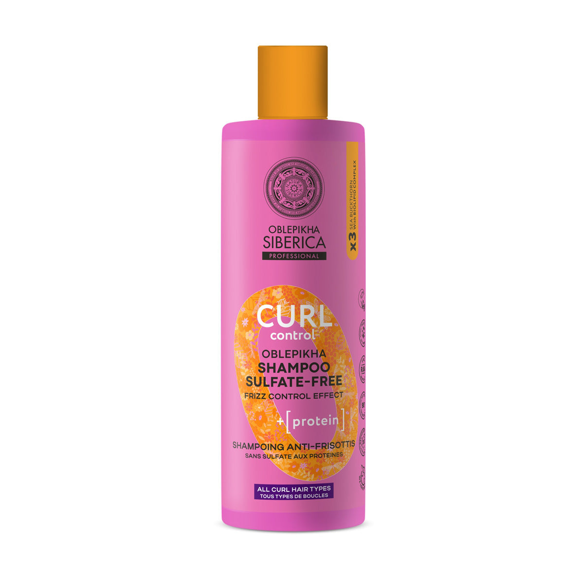 Champú sin sulfatos con proteínas «CURL CONTROL», Natura siberica, 400 ml
