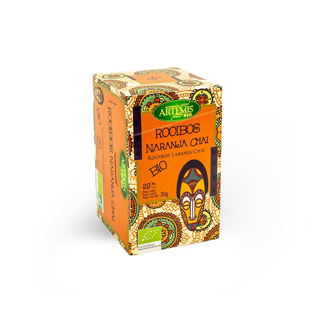 Té Rooibos Naranja Chai para infusión Artemis Bio 20 bolsitas